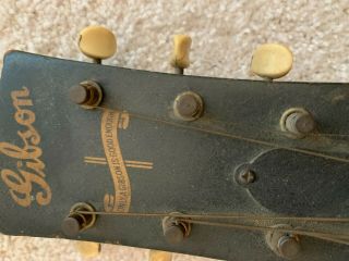 Antique/Vintage Gibson Acoustic Guitar with Banner CA 1943 3