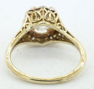 Antique Platinum/14K gold 1.  30CTW SI/I diamond solitaire wedding/engagement ring 5