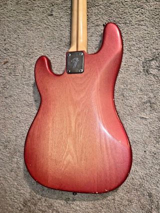 1977 Fender Precision Bass Burgundy Mist Burst Refin 6