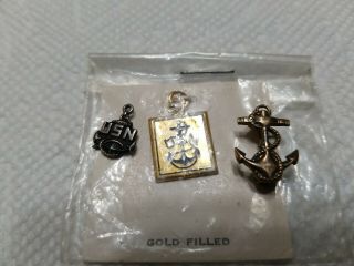 3 Vintage Wwii Us Navy Sweetheart Pins