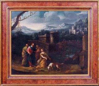 Large 17th Century Italian Old Master Landscape Giovanni Ghisolfi (1623 - 1683)