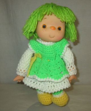 Vintage Fibre Craft Hand Made Doll Fully Crocheted Outfit