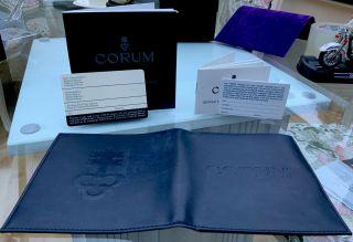 Corum “admirals Cup” Watch Box,  Wallet,  Card,  Papers Etc.
