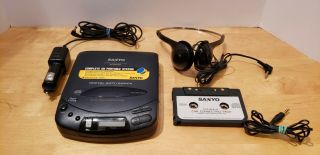 Vintage 1994 Sanyo Cdp - 55 1bit Dac Cd Player Digital Anti - Shock