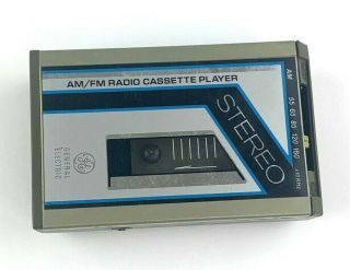 Vintage 1980s Ge General Electric Am/fm Cassette Player Walkman 3 - 5432a