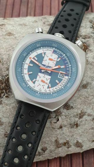Eska Bullhead Automatic Watch Blue Version Nos - Style - Unworn Nos Style