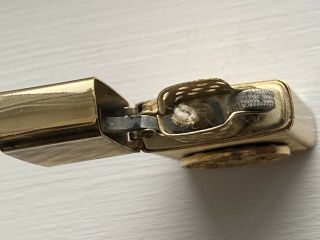 Vintage Florentine 14K Gold Plated United States Navy Cigarette Lighter 3