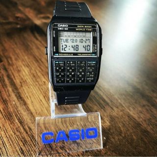 Rare Vintage 1988 Casio Dbc - 62 Data Bank Calculator Watch Module 676,  Band