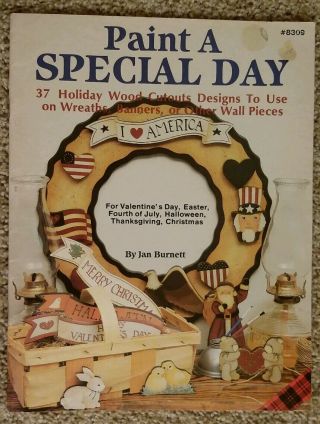 Paint A Special Day By Janet Burnett Holiday Decorative Tole Painting Vtg Rare