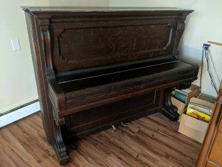 Antique 1890s Steinway Upright Piano Local Pickup Danbury Ct.
