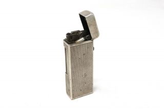 A Vintage Silver Plated Dunhill Patented Lighter Switzerland A/f 28106