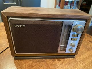 Vintage Sony Am/fm Radio Model Icf - 9740w