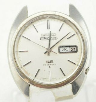 L652 Vintage Seiko 5actus Ss 23j Automatic Daydate Watch Japan 6106 - 7003 134.  2