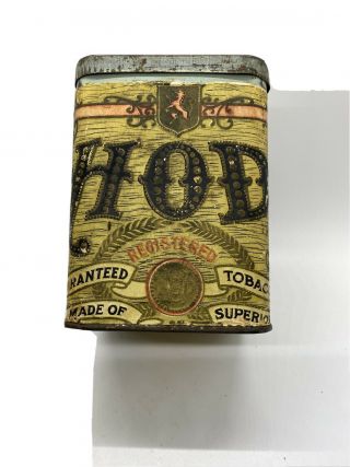 Hod Cigar Tobacco Tin Antique Advertising Stogie Can Saginaw Michigan Rare