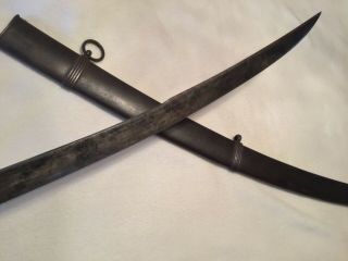 Antique Old Napoleonic / British Cavalry Officer Sword / Dagger / Knife 4