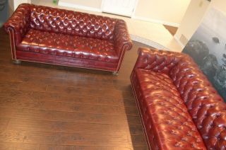 Royal Chesterfield Leather Sofa Set 76 