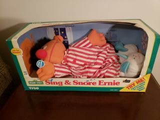 1996 Vintage Tyco Sesame Street Sing And Snore Ernie