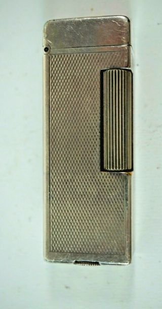 Vintage Dunhill Rollagas Lighter Silver Plate.
