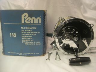 Vintage Penn 16/0,  Model 118 Senator “new And Unused” With The Box And Tools