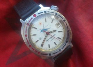 Wristwatch Vostok 2414 Komandirskie Ussr Vintage Russian Watch
