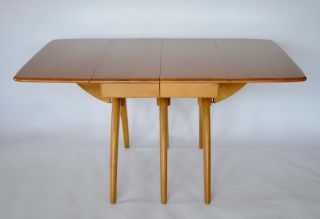 Mid - Century Modern Dining Table By Heywood Wakefield With Six Chairs