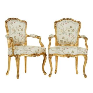 Louis Xv Style Armchairs Early 1900 