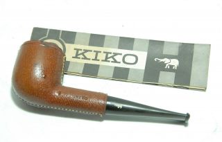 Kiko No.  1 Vintage Meerschaum Amboseli Leather Pipe Nos Unsmoked No Box