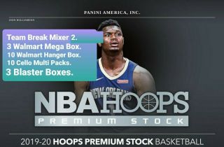 2019 - 20 Hoops Premium Stock Team Box Break 2 Memphis Grizzlies Mega - Hanger