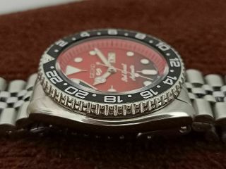 RED SPECIAL BRIAN MAY DIAL MOD SEIKO 7S26 - 0020 SKX007 AUTOMATIC WATCH 730544 5