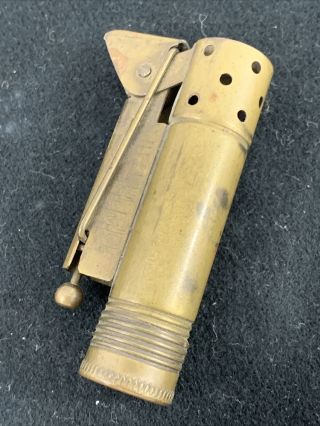 Vintage Brass Trench Style Pocket Lighter - Made In Austria - Similar To Imco