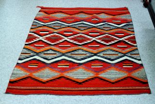 Antique Circa 1880 Navajo Soft Transitional Blanket / Rug 60 " X43 " For Wall Etc