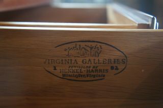 1982 Henkel Harris Wild Black Cherry Chippendale Tallboy Dresser Chest Drawers 4