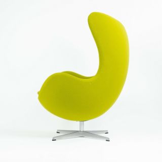 2003 Egg Chair by Arne Jacobsen for Fritz Hansen Fabric Denmark Green 3