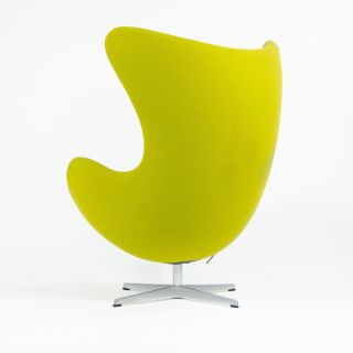 2003 Egg Chair by Arne Jacobsen for Fritz Hansen Fabric Denmark Green 4