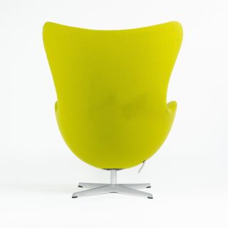 2003 Egg Chair by Arne Jacobsen for Fritz Hansen Fabric Denmark Green 5