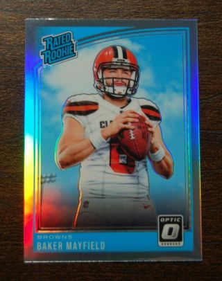 2018 Donruss Optic Baker Mayfield Silver Holo Prizm Rated Rookie