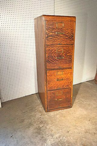 Library Bureau Wood File Cabinet
