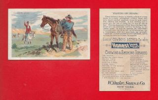 1888 Duke - N105 Cowboy Scenes - Standing Off Indians Ex,