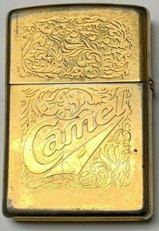 Vintage Zippo 1995 Camel Lighter | 22k Gold Plated Double Sided | EXTREMELY RARE 3