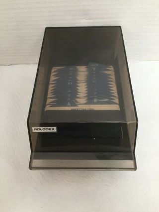Vintage Rolodex Vip - 24c Covered Card File With Index Tabs And Blank Cards