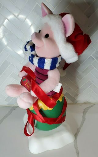 Vintage Telco Motion - ettes Disney Holiday Pooh Animated Piglet Christmas 16” 3