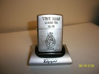 Zippo Lighter Vietnam Quang Tri Love Peace F K