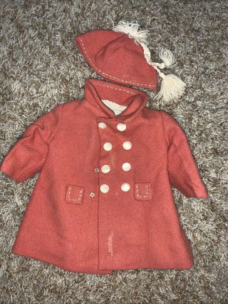 Vintage Doll Lined Coat Jacket With Matching Hat