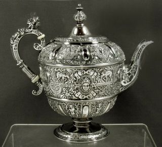 English Sterling Tea Set 1872 CELLINI DESIGN 3
