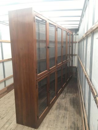 Lawyers Bookcase Law Office VERY LARGE Double Sided - Almost 13 Feet Long 3