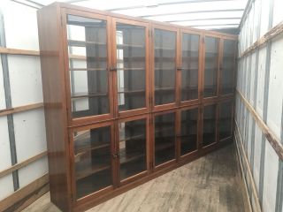 Lawyers Bookcase Law Office VERY LARGE Double Sided - Almost 13 Feet Long 4