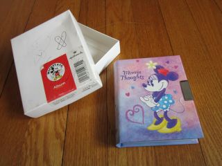 Vintage Hallmark Minnie Mouse Diary Thoughts Lock Disney Collectible Mickey & Co
