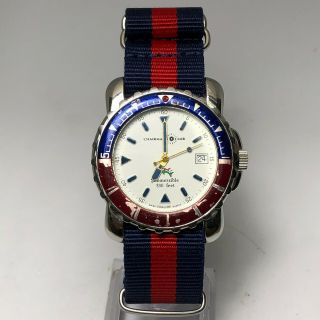 Vintage Esquire Mens Submersible Chairma Club Diver Swiss Analog Wristwatch
