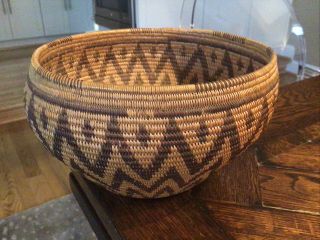 Antique Native American Washoe Pomo Maidu Indian Basket Weaving Art