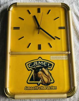 1989 Vintage Joe Camel Cigarette Store Display Wall Clock Sign Promo